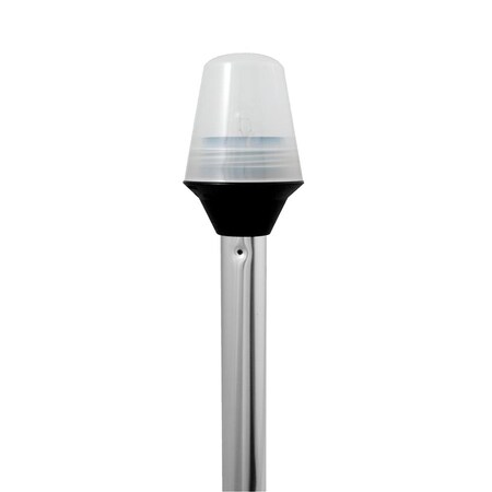 Attwood Attwood Frosted Globe All-Around Pole Light w/2-Pin Locking Collar Pol 5110-30-7